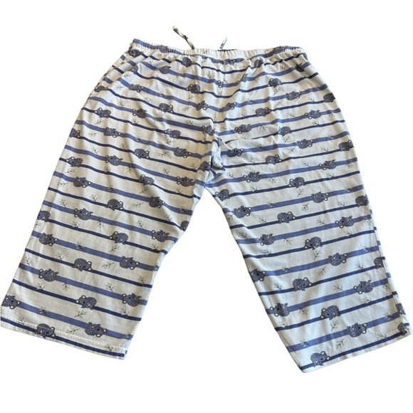 La Vie En Rose Other - La Vie En Rose Gray and Blue Striped Koala Bear Pajama Pants Bottoms. Size L